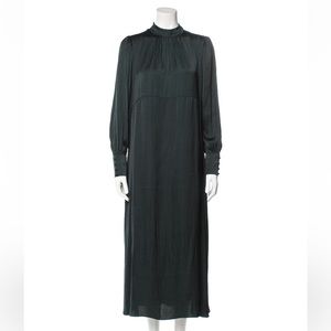 Hatch Maternity deep emerald green dress